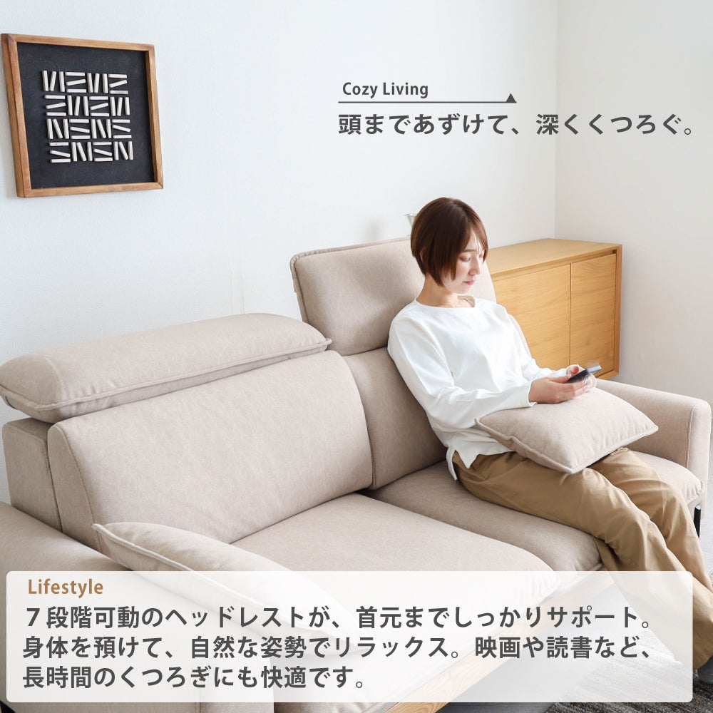 【組立設置配送】 ソファ 2.5人掛け 2人掛け 幅170cm 北欧 お掃除ロボット対応 撥水 ペット対応ハイバック ハイバックソファ SEM-006-KK