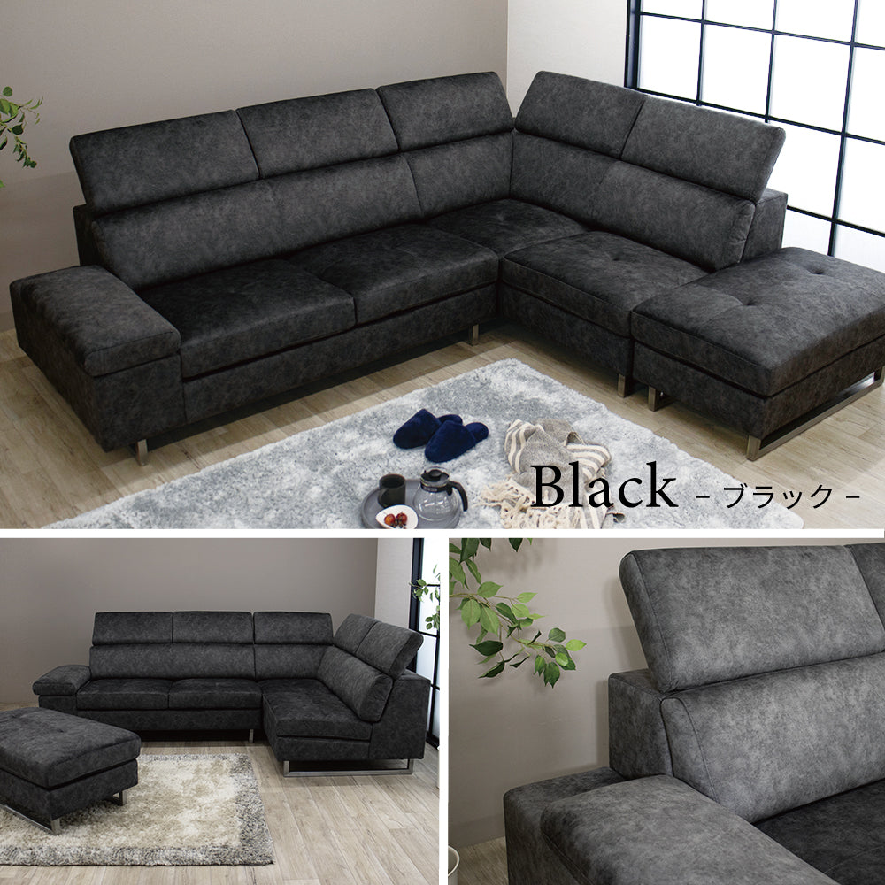 【組立設置配送】カウチソファ 3人掛け おしゃれ 3人掛けソファ L字 コーナーソファ カウチソファー ケラー SNO-048-KK