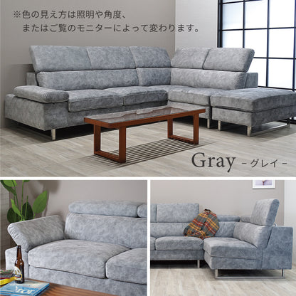 【組立設置配送】カウチソファ 3人掛け おしゃれ 3人掛けソファ L字 コーナーソファ カウチソファー ケラー SNO-048-KK