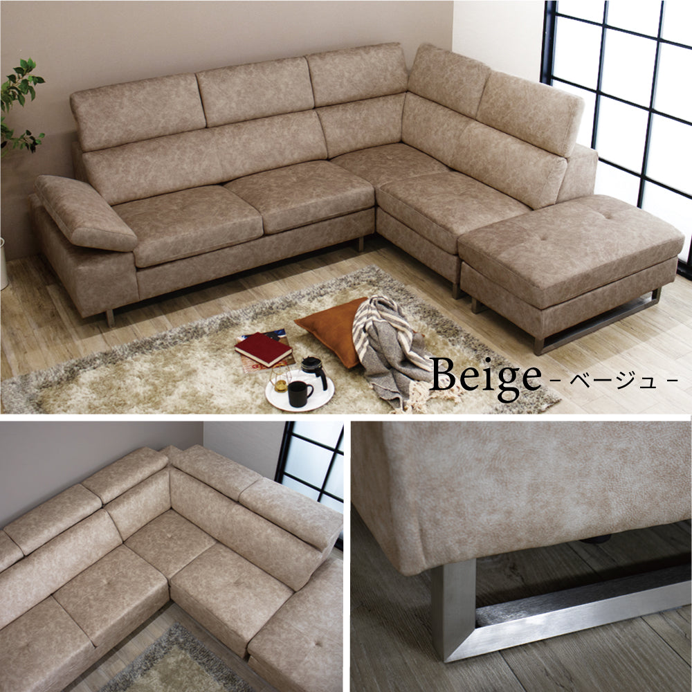 【組立設置配送】カウチソファ 3人掛け おしゃれ 3人掛けソファ L字 コーナーソファ カウチソファー ケラー SNO-048-KK