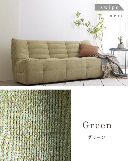 【組立設置配送】 ソファー 3人掛けソファ 撥水 かわいい おしゃれ パンプキン 3人掛け ソファ 3P SOFA SNO-109-KK