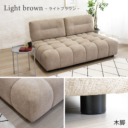 【組立設置配送】 2人掛けソファ 高級感 ラグジュアリー 北欧モダン おしゃれ 大きい 広い 広め ワイド ディープソファ ワイドソファ SOF-010-KK