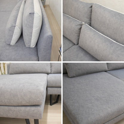 【組立設置配送】ソファ カウチソファー 3人掛け リビングソファ SOFA カウチ シェーズロング クアトロ SSA-617-KK