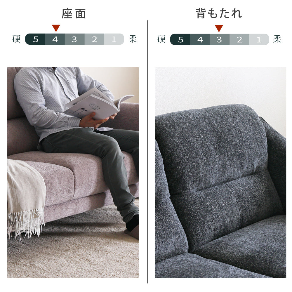 【組立設置配送】 ソファ 2人掛け 高級感 北欧 ファブリック アームソファ 2P キャラ SSG-034-KK