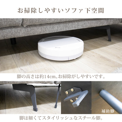 【組立設置配送】カウチソファ ソファー 3人掛け 4人掛け コーナーソファ グレー クッション付き 座面 広い セレブ SSIN-020-KK