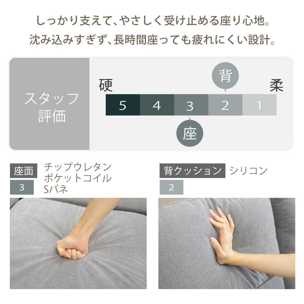 【組立設置配送】ソファー ソファ 3人掛け カウチソファー カウチソファ コーナーソファー 組み換え スツール ファブリック アイデン SZE-031-KK