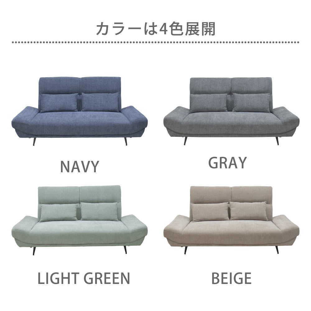 【組立設置配送】ソファ ソファー 3人掛け 2人掛け ごろ寝 クッション2個付き ワイド座面 座面 広い ウィンストン SZE-032-KK