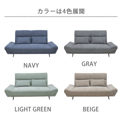 【組立設置配送】ソファ ソファー 3人掛け 2人掛け ごろ寝 クッション2個付き ワイド座面 座面 広い ウィンストン SZE-032-KK